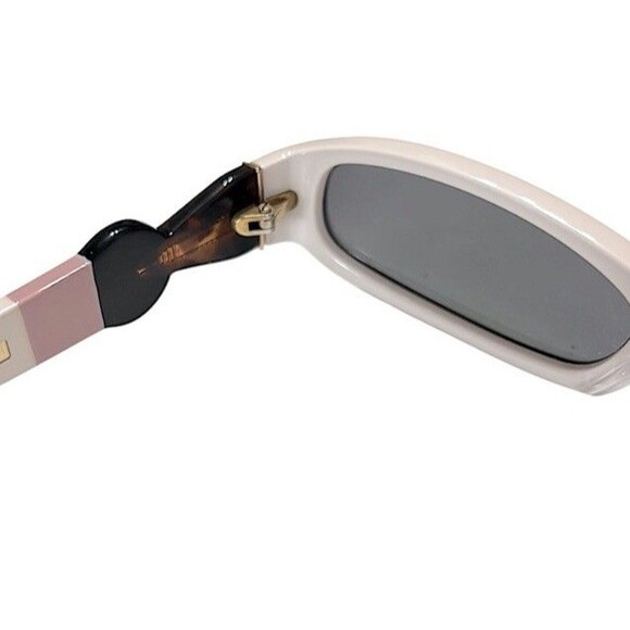 FAKBYFAK x Pilar Zeta SHARP & GRACE Sunglasses. Glossy Ivory & Pink Limited Ed. main image 11
